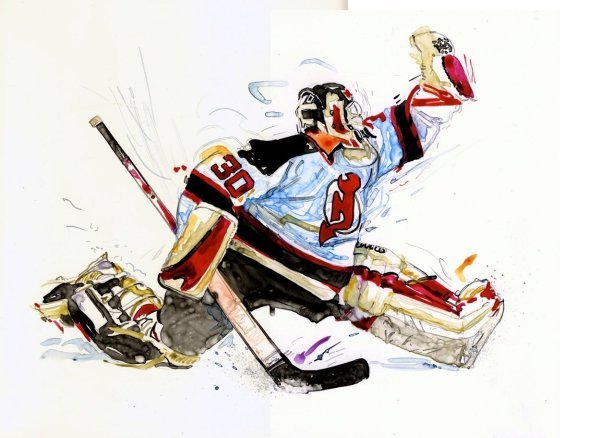 Вратарь хоккей вектор