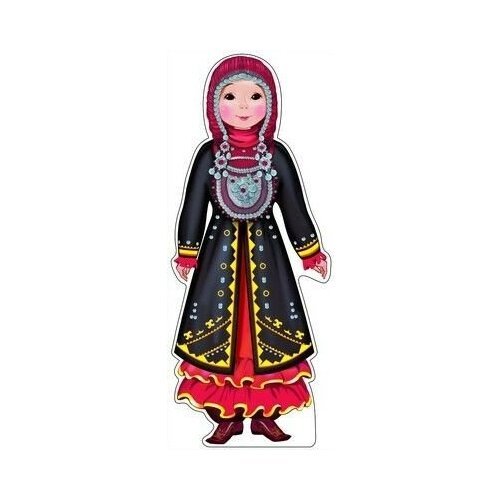 Башкирка в национальном костюме рисунок