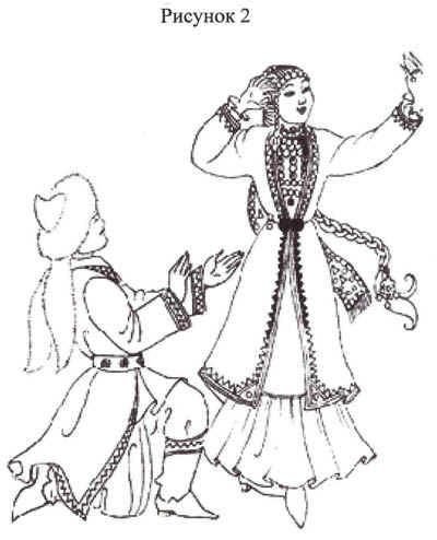 Татарский костюм рисунок