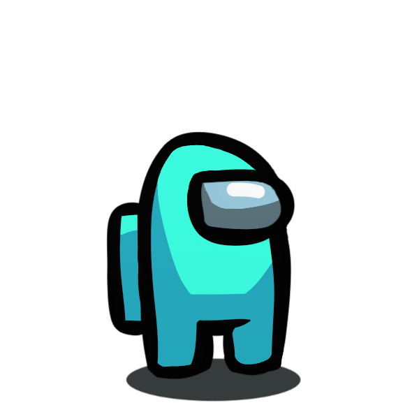 Амонг АС голубой персонаж