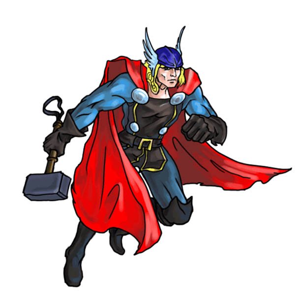 Раскраски Марвел Мстители тор