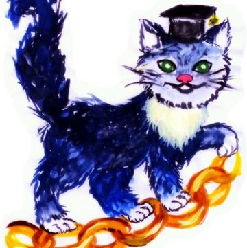 Кот ученый иллюстрации