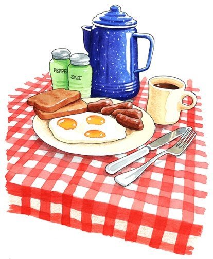 Нарисовать завтрак