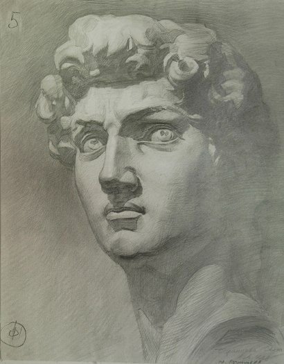 Давид Микеланджело голова