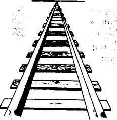 Линейная перспектива железная дорога шпалы рельсы