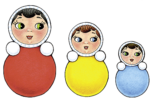 Рисуем куклу неваляшку