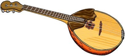 Домра на прозрачном фоне