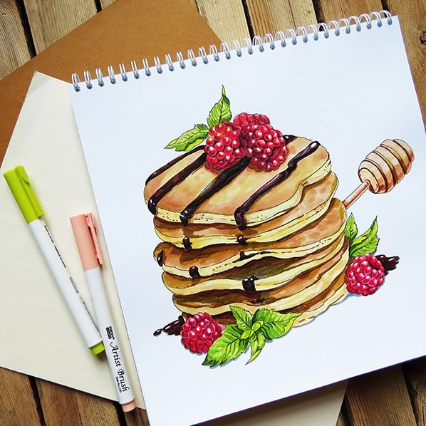 Панкейки скетч