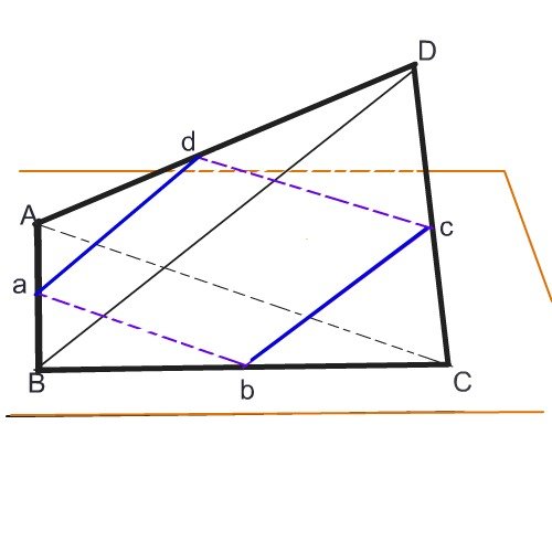 Пространственный четырехугольник АВСД