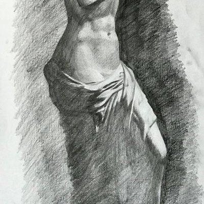 Гипсовая голова Венеры Милосской