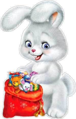 Новогодний зайчик для детей