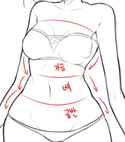 Рисование женской груди