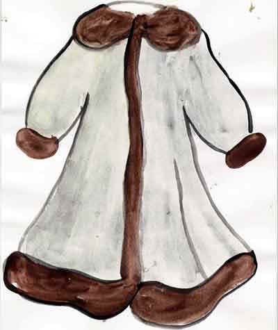 Шуба рисунок для детей