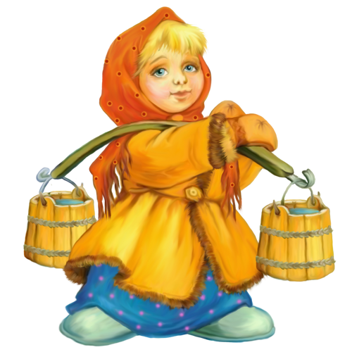 Девочка с коромыслом