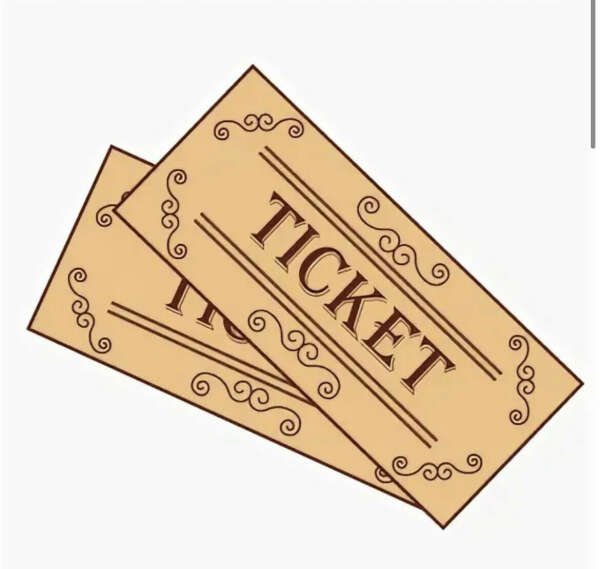 Нарисовать билет в театр