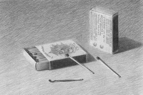 Зарисовка спичечного коробка