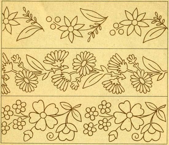 Орнаменты растительные для рисования