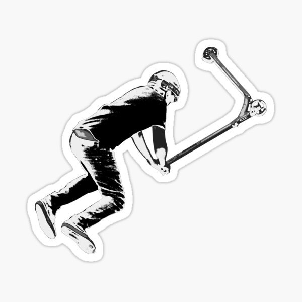 Трюковой самокат рисунок