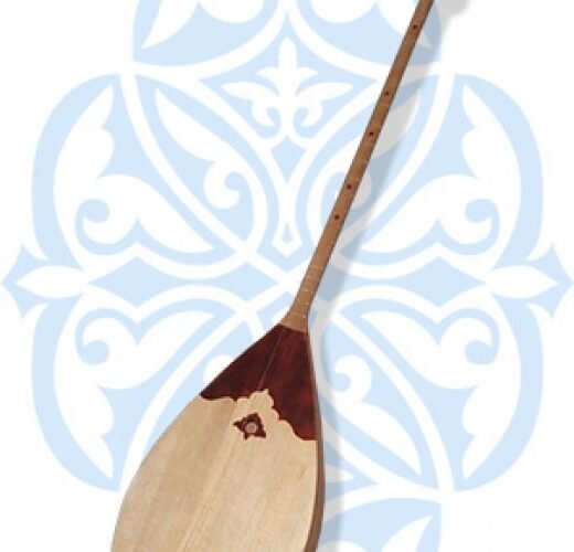 Играет на домбре