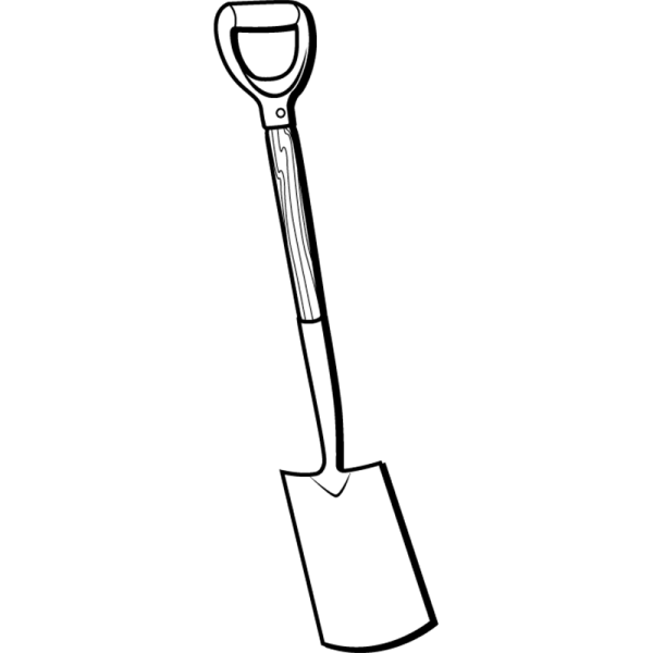 Раскраска лопата