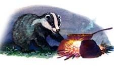 Барсук детский рисунок