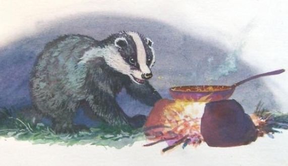 Барсучий нос иллюстрации к рассказу рисунки детей