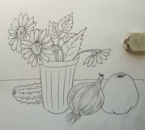 Ветка рябины» (рисование с натуры) (т.с.Комарова, стр.40)