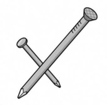 Гвоздь раскраска для детей