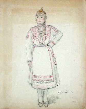 Национальный костюм народов чуваши рисунок