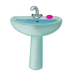 Детский цветной умывальник