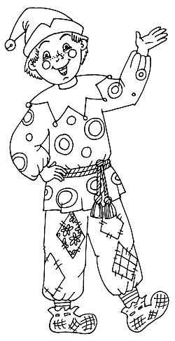 Кукла петрушка рисунок (45 фото)