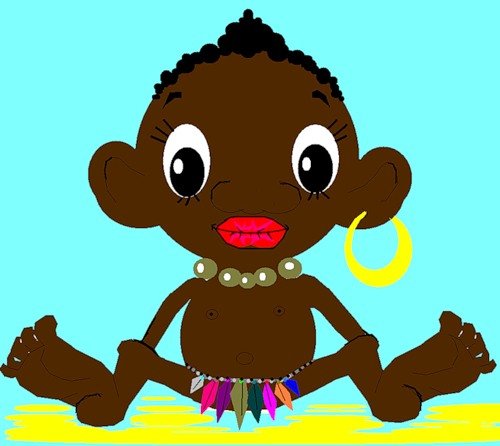 Негритенок из мультика