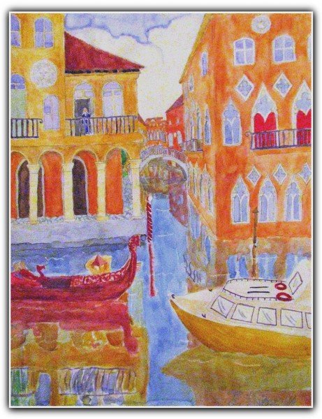 Венеция рисунок для детей