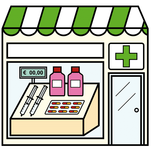 Аптека нарисованная