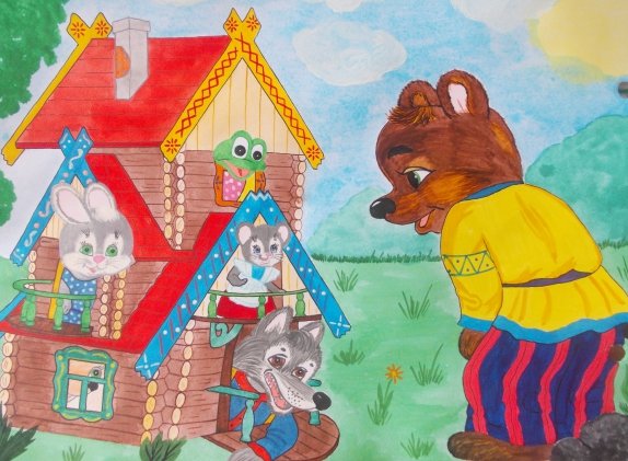 Теремок сказка рисунок для детей