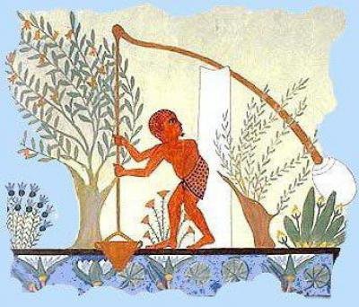 Шадуф в древнем Египте