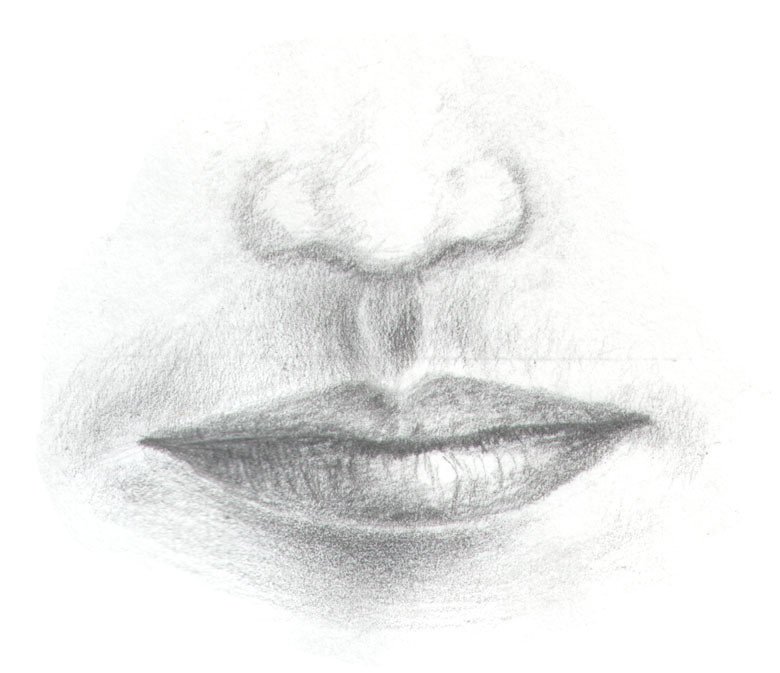 Как рисовать мужские губы