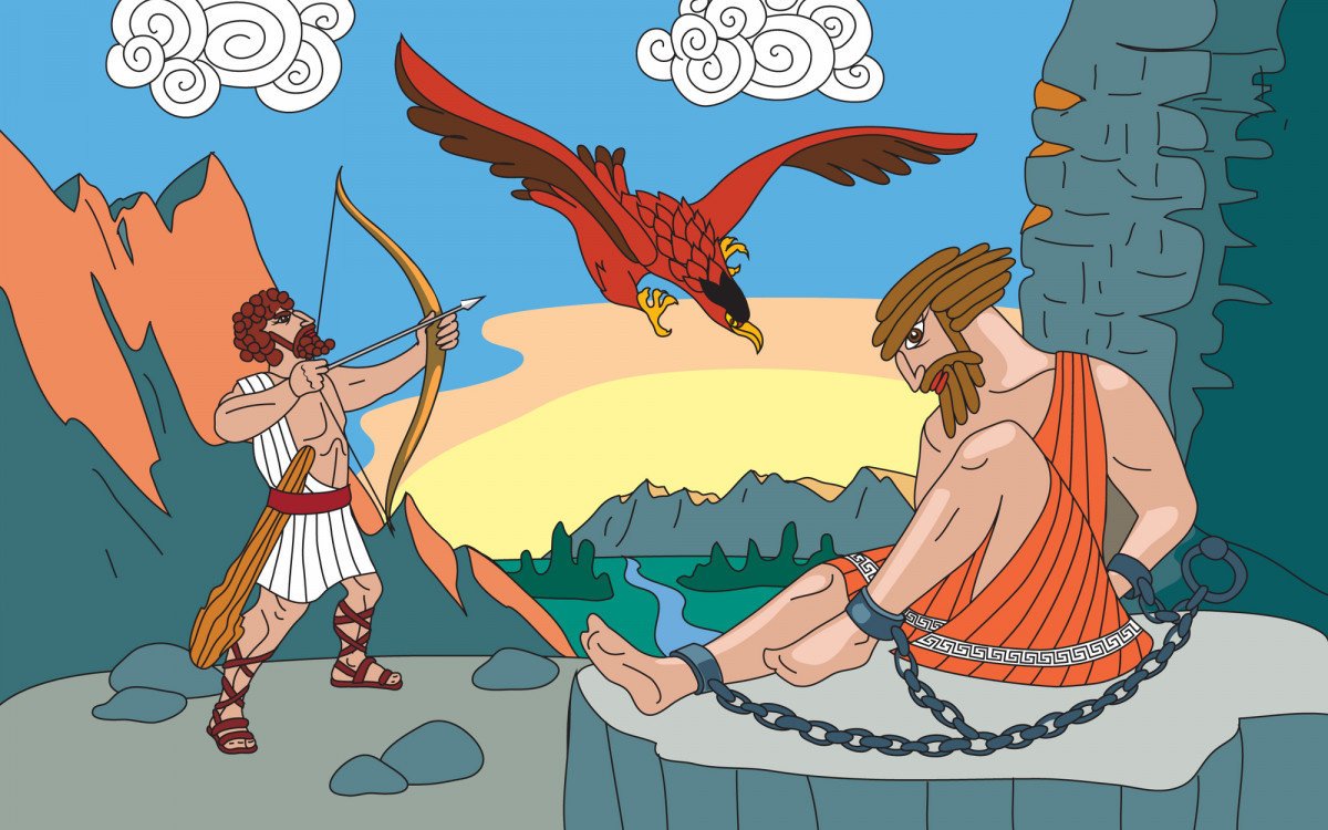 Геракл убивает орла