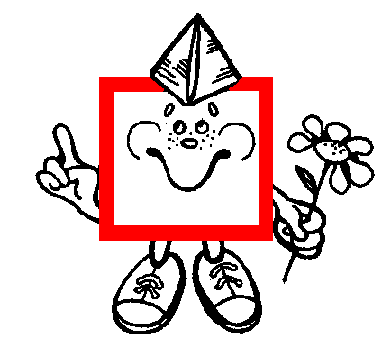 Эмблема математический квадрат