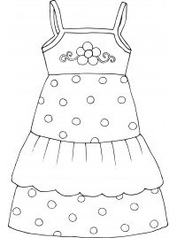 Сарафан раскраска