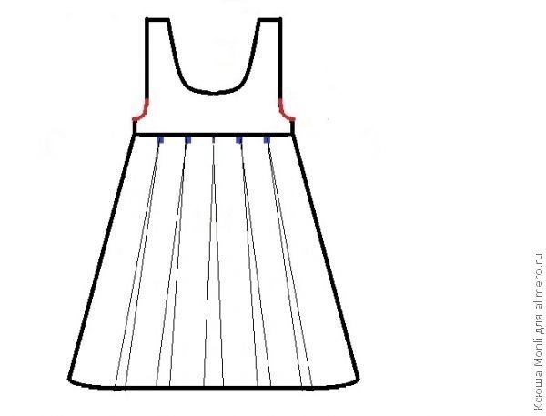 Сарафан для рисования