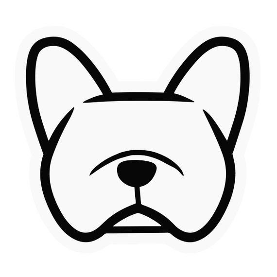 Трафарет французского бульдога