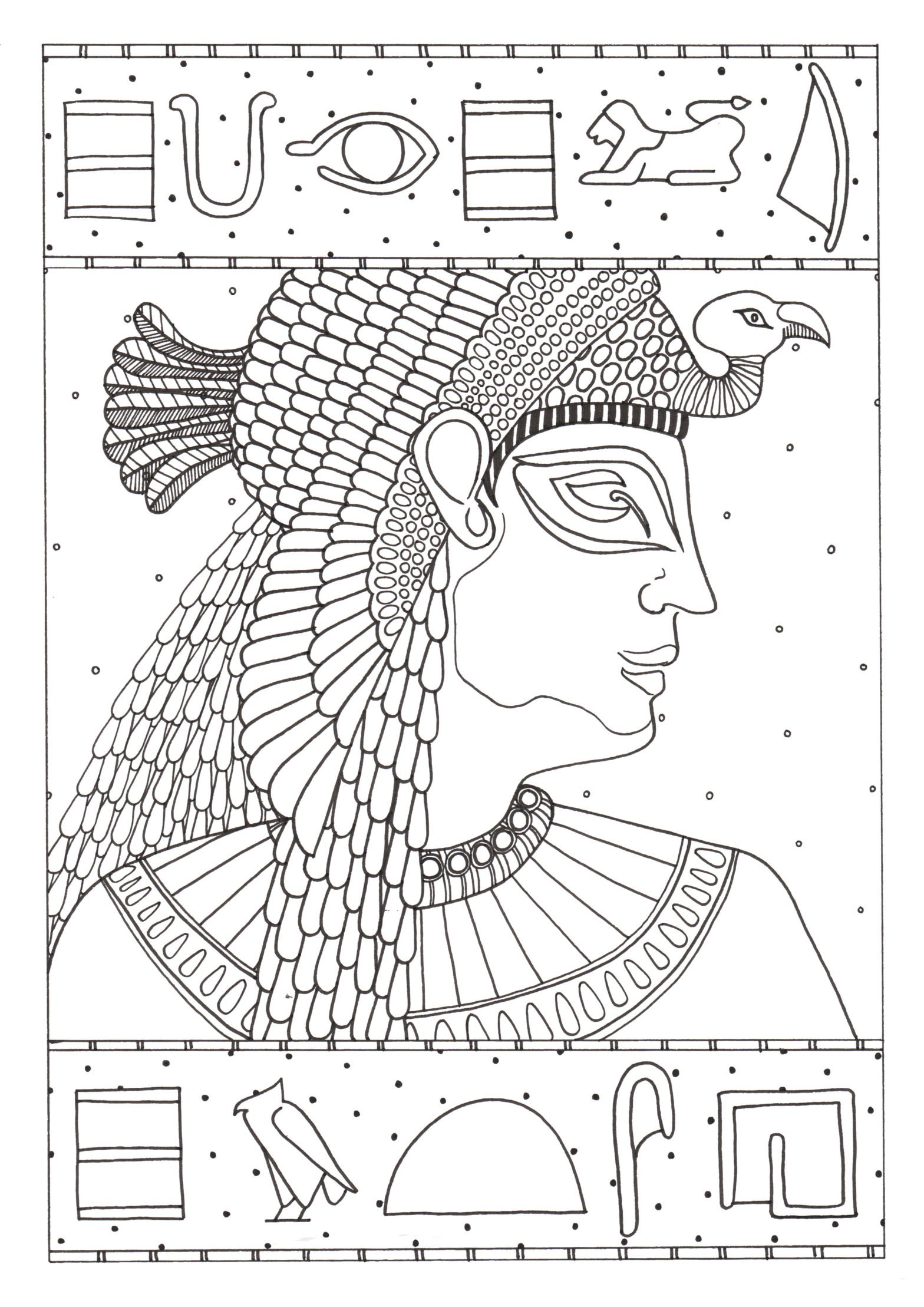 Cleopatra drawing easy