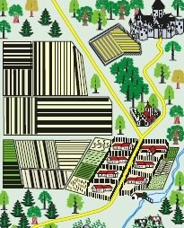 План феодального поместья