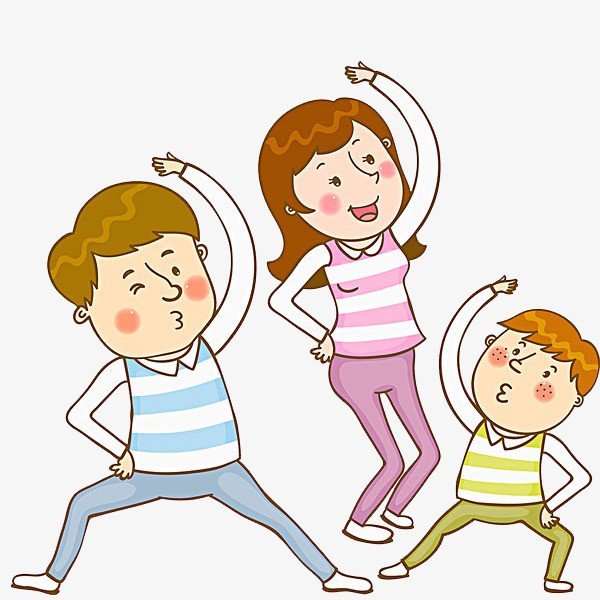 Зарядка для детей с родителями