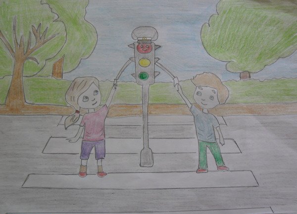 Внимание дорога рисунки