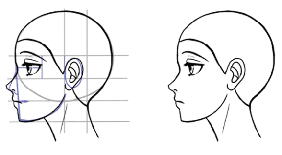 Человек боком рисунок (49 фото)