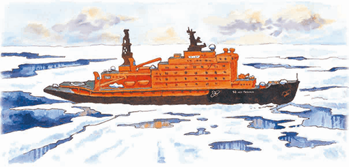 Рисование ледокола