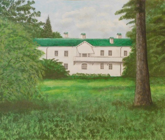 Усадьба Ясная Поляна рисунок