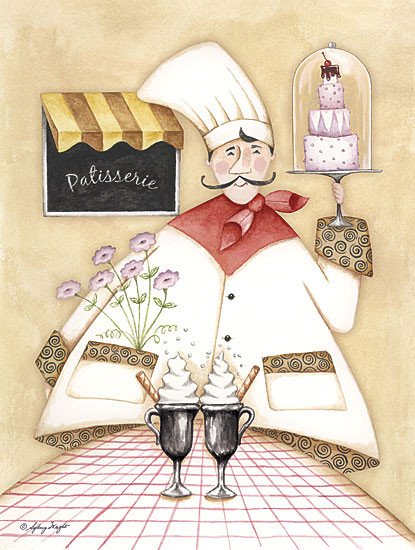 Французский повар иллюстрация